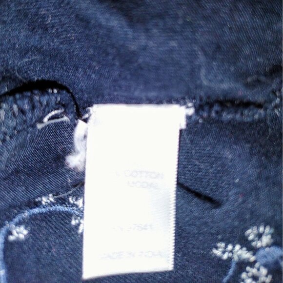 J.Jill Embroidered Top Blue Womens Size Large 3/4 Sleeves - Picture 7 of 9